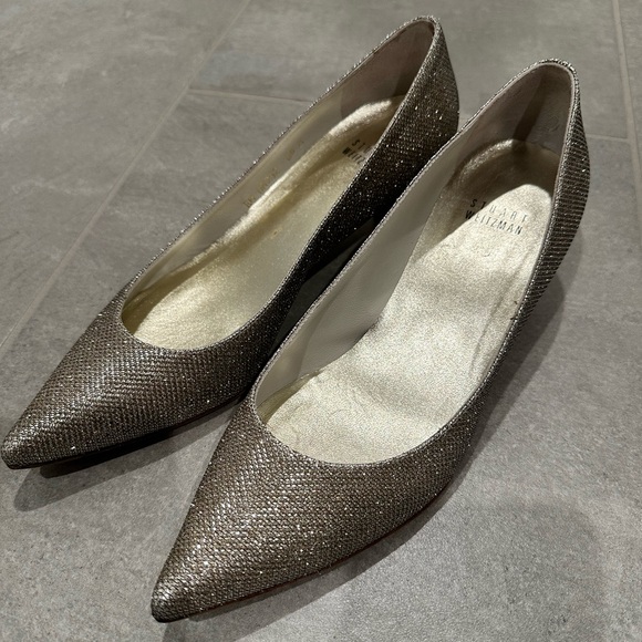 Stuart Weitzman Metallic Heels - Picture 3 of 5